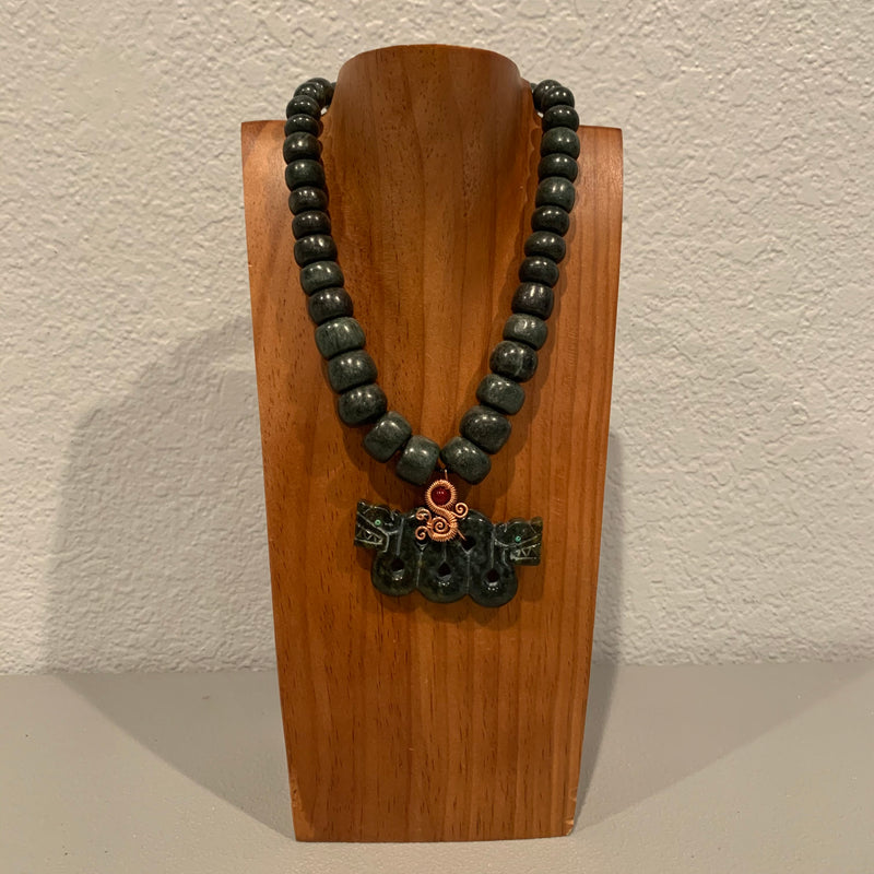 Necklace - Guatamala Jade Quetzalcoatl 13