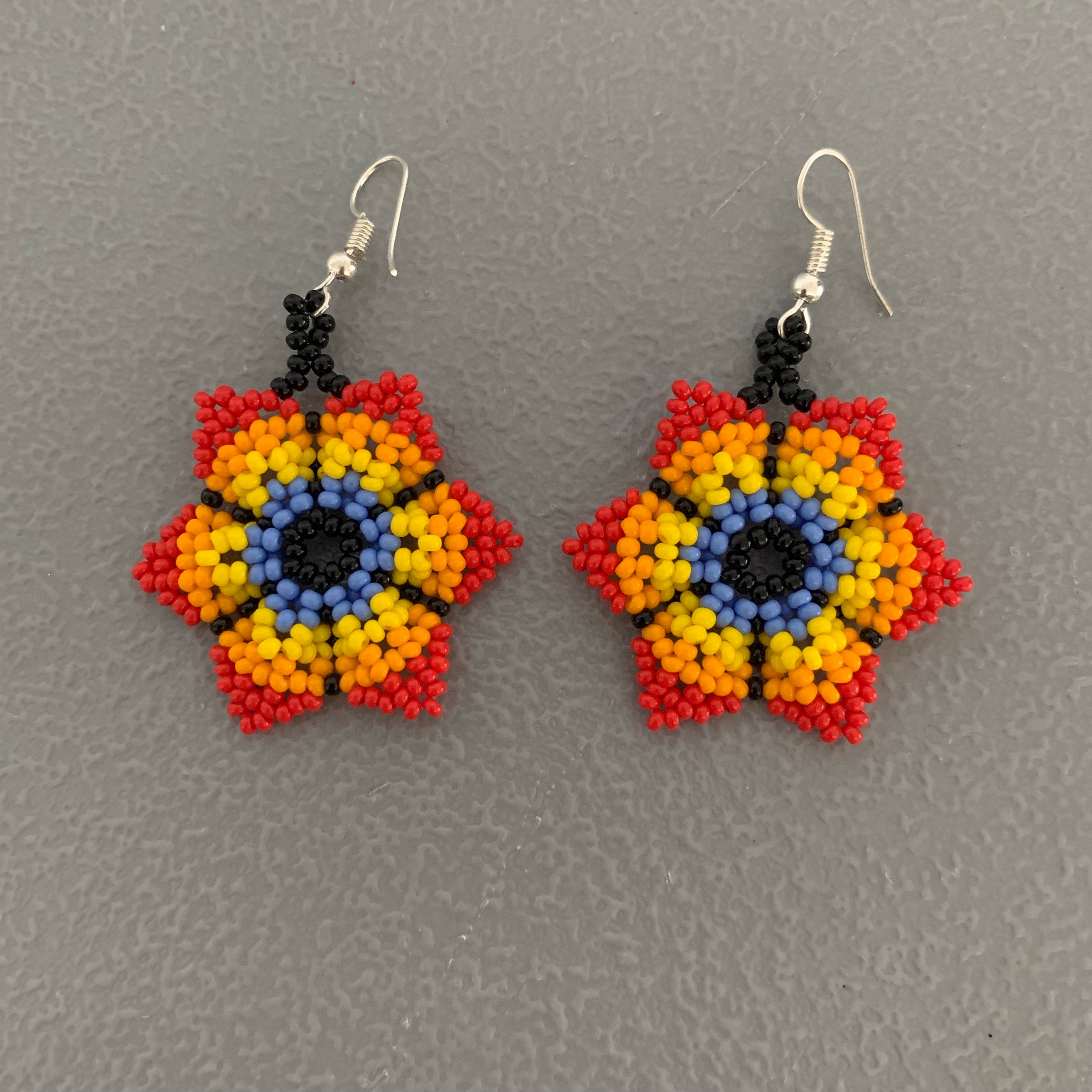 Beaded flower Earrings 5
