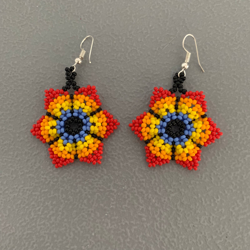 Beaded flower Earrings 5