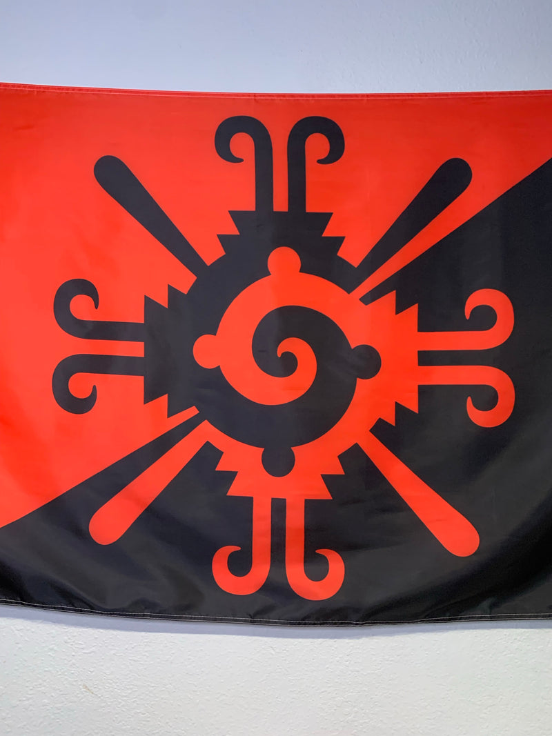 Flag - Hunab Ku|Nahui Papalotl 3’ x 5’