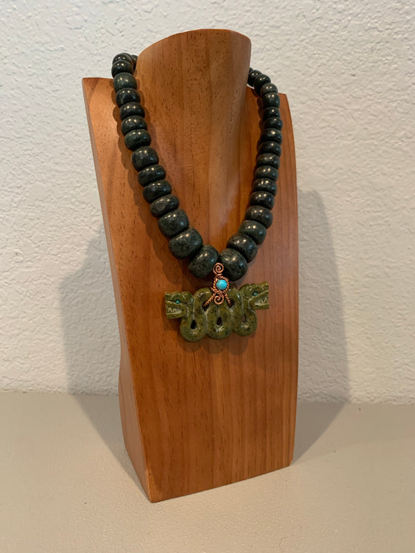 Necklace - Guatamala Jade Quetzalcoatl 2