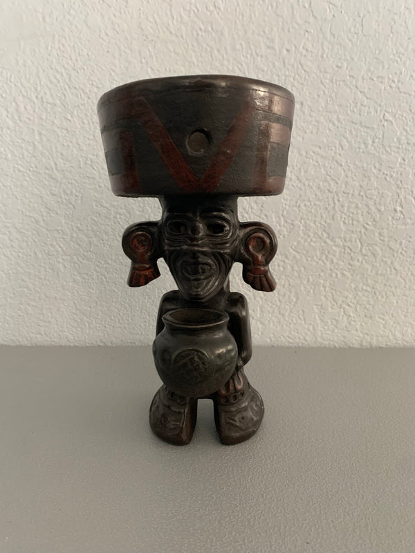 Popoxcomitl - Huehueteotl standing