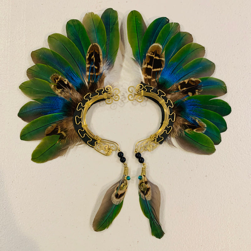 Feather wing cuff Earrings 865