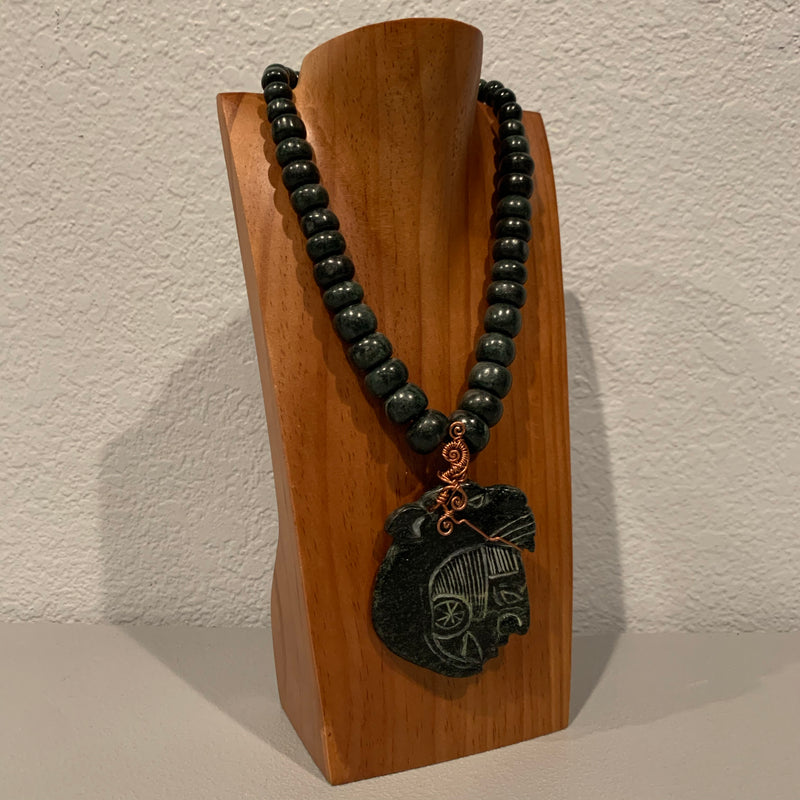 Necklace - Guatamala Jade Jaguar Warrior 2
