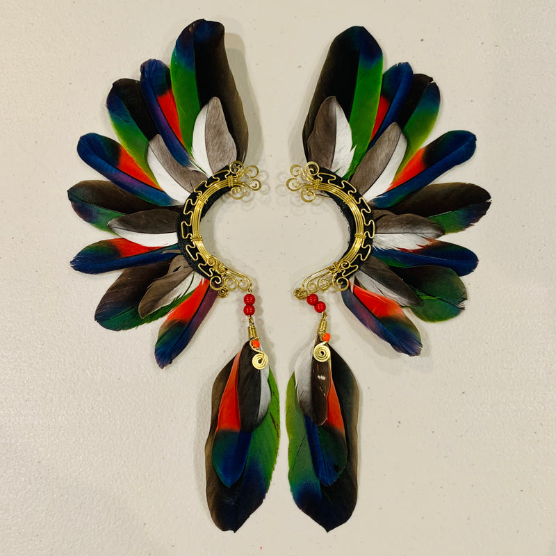 Feather wing cuff Earrings 794