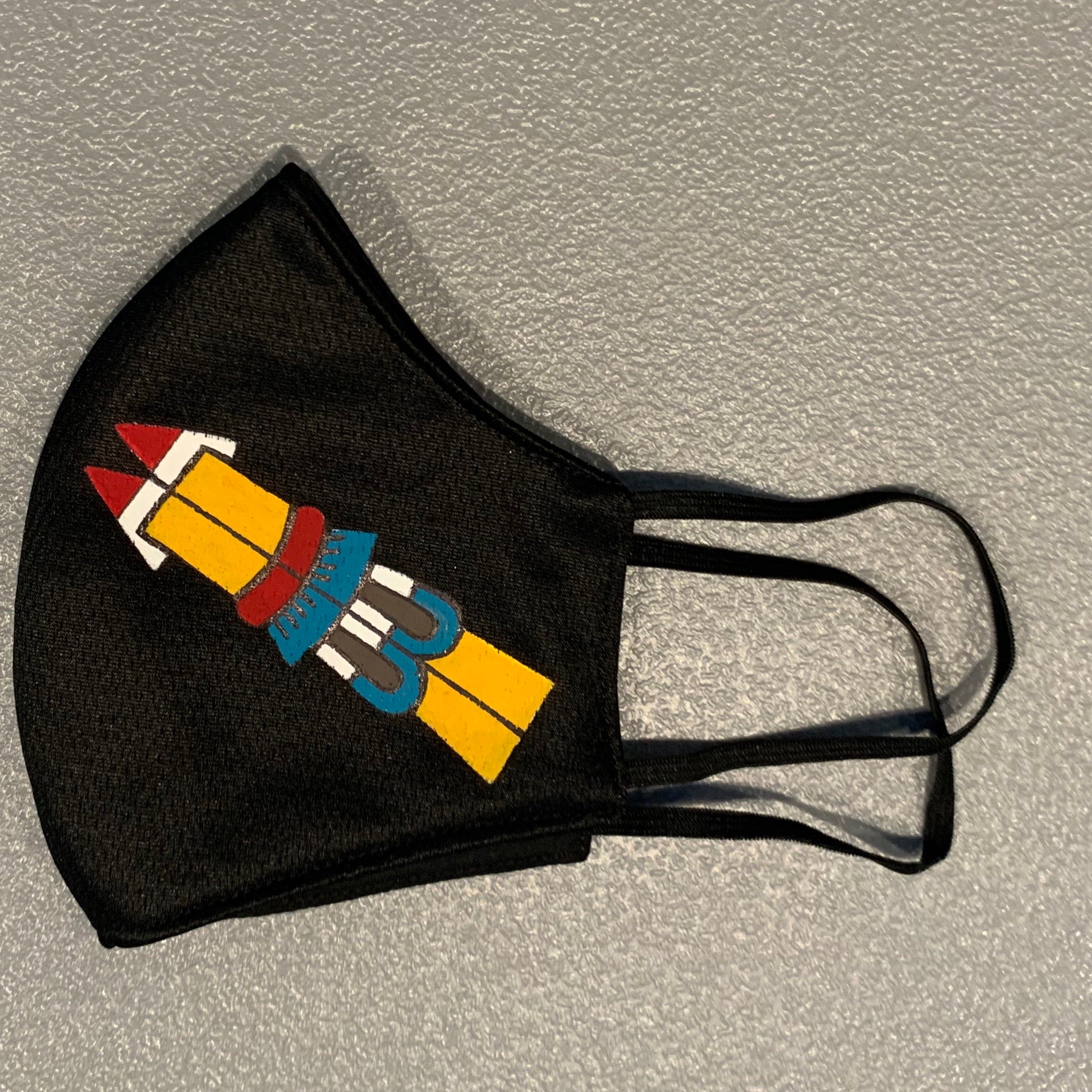 Face mask - hand painted Acatl | Reed