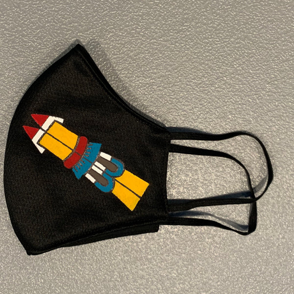 Face mask - hand painted Acatl | Reed