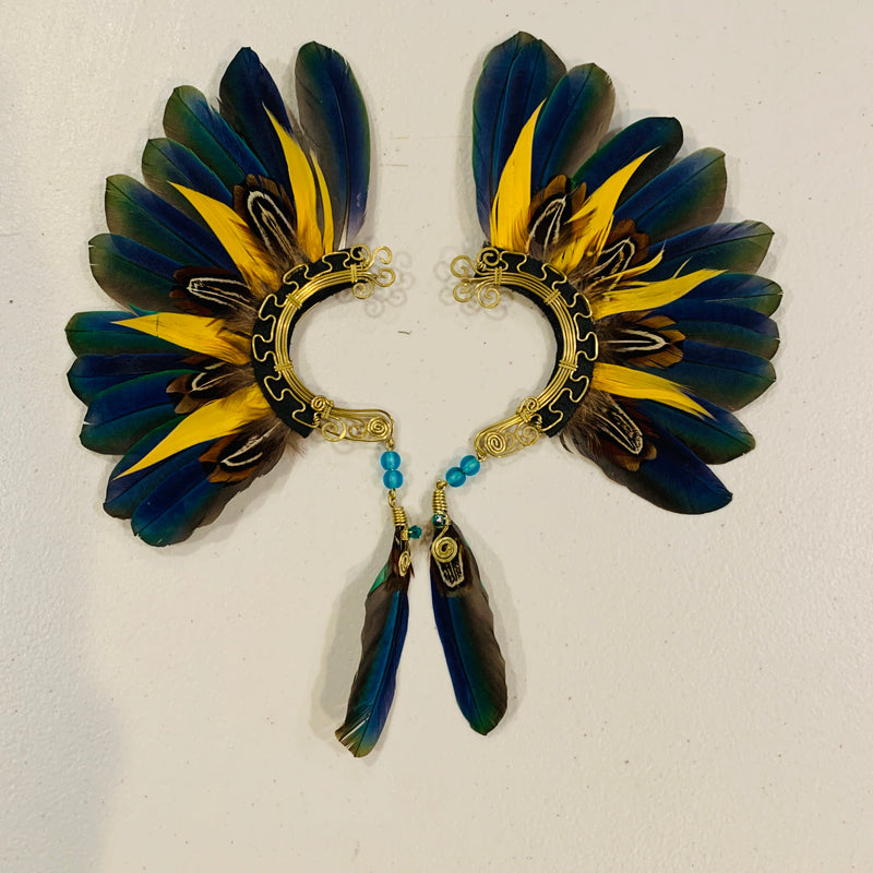 Feather wing cuff Earrings 881
