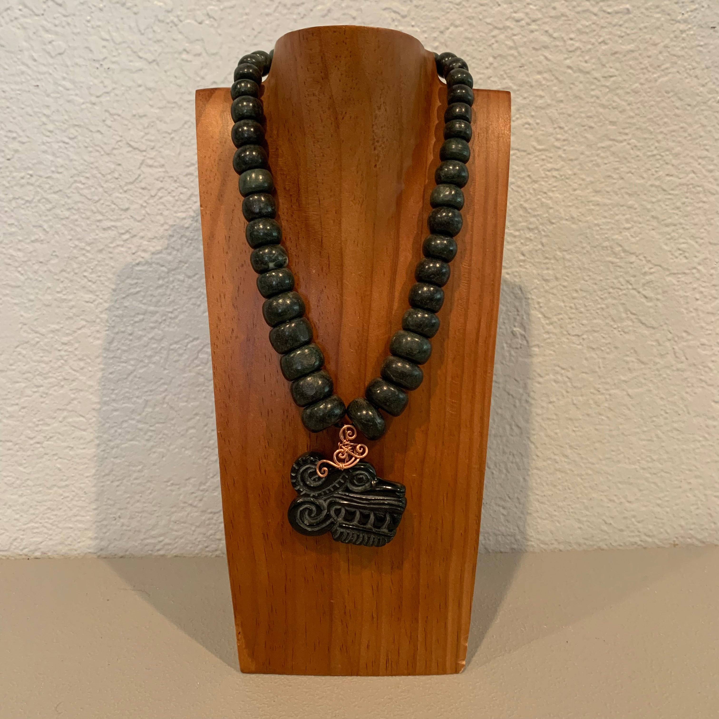 Necklace - Guatamala Jade Quetzalcoatl pendent 4