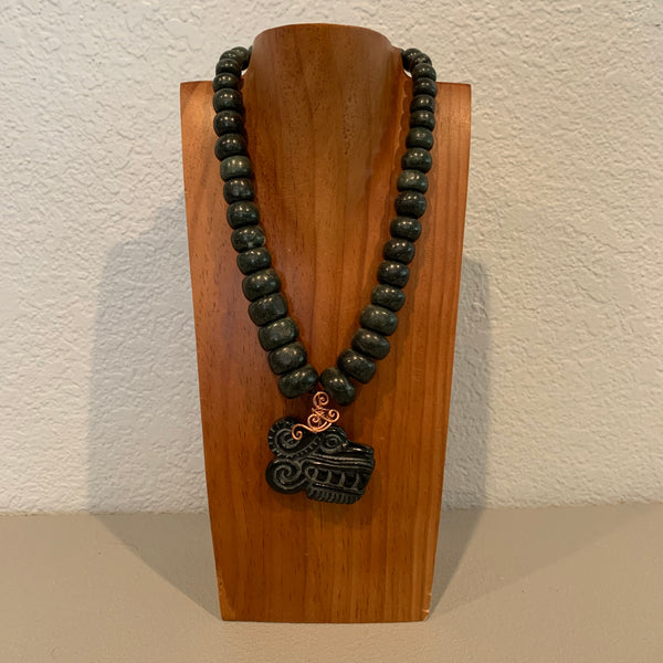 Necklace - Guatamala Jade Quetzalcoatl pendent 4