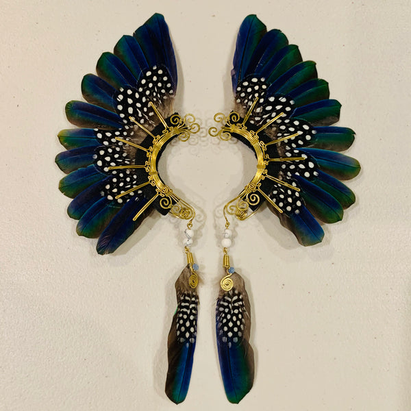 Feather wing cuff Earrings 807
