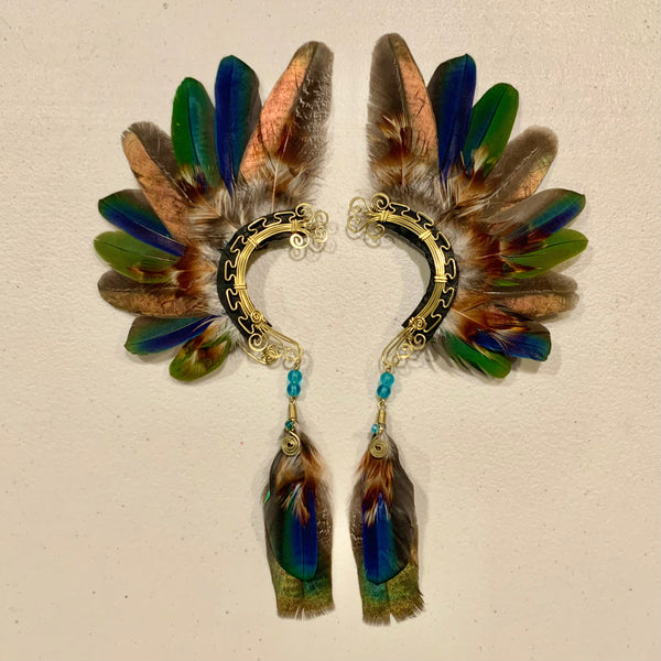 Feather wing cuff Earrings 728