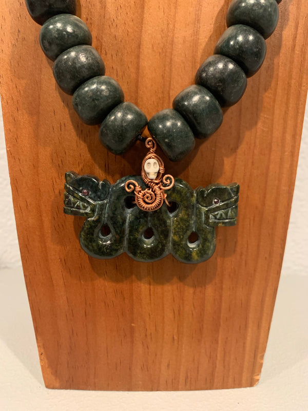 Necklace - Guatamala Jade Quetzalcoatl 20