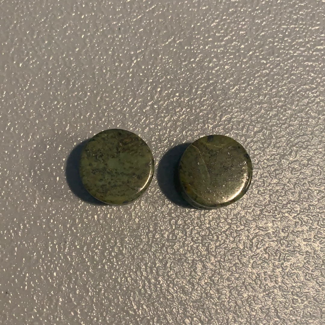 Earrings Jade plugs 53/64”