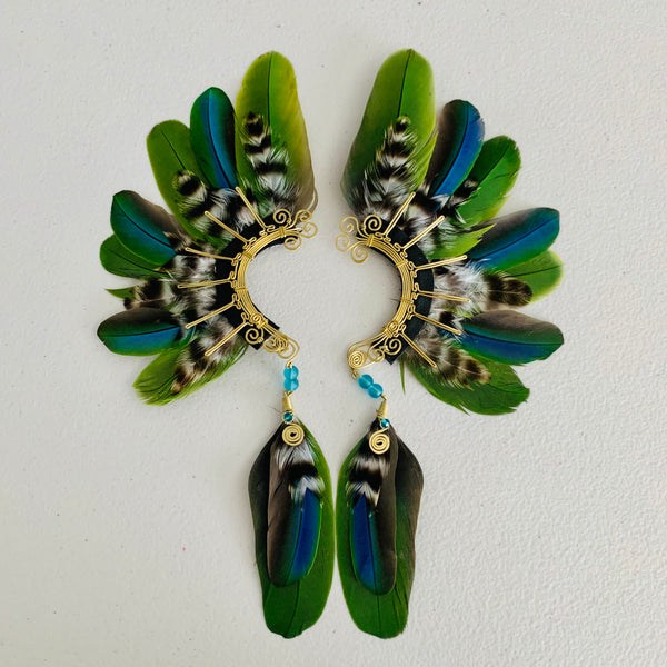 Feather wing cuff Earrings 778