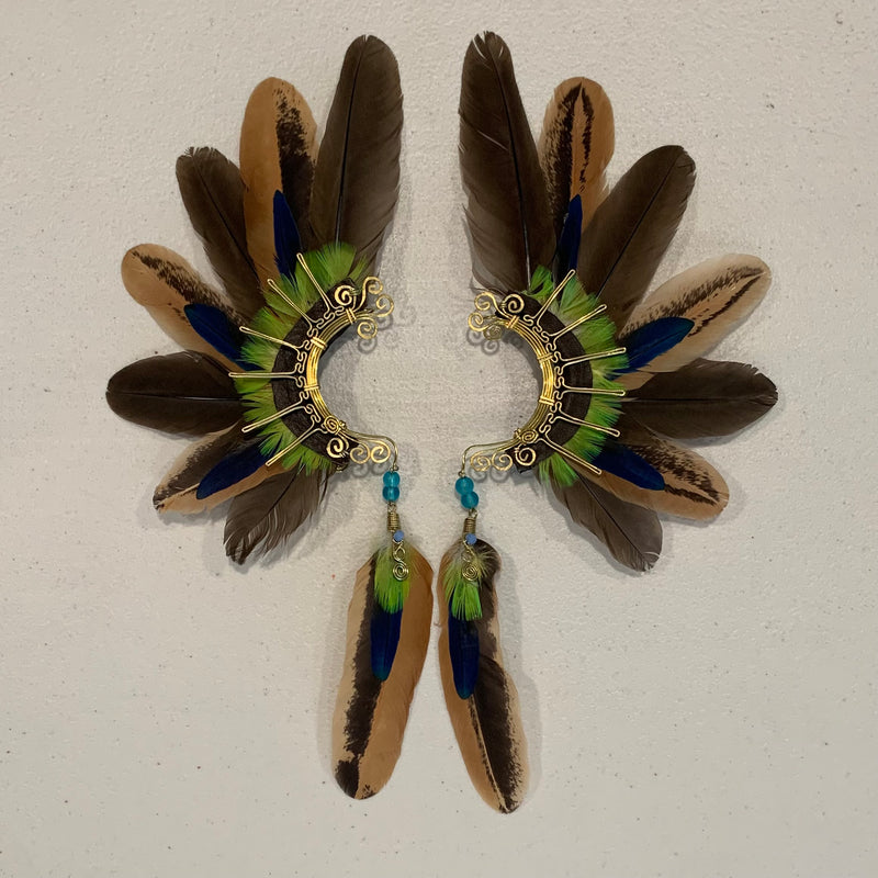 Feather wing Earrings 556