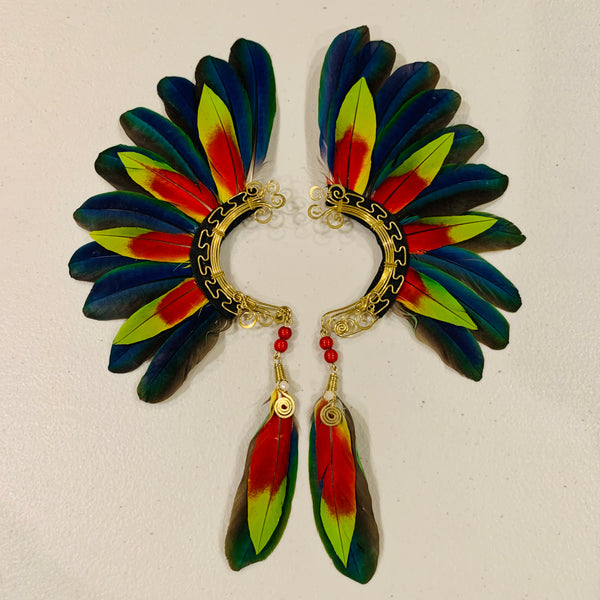 Feather wing cuff Earrings 812