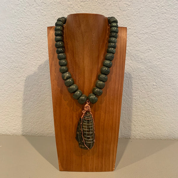 Necklace - Guatamala Jade Corn 3