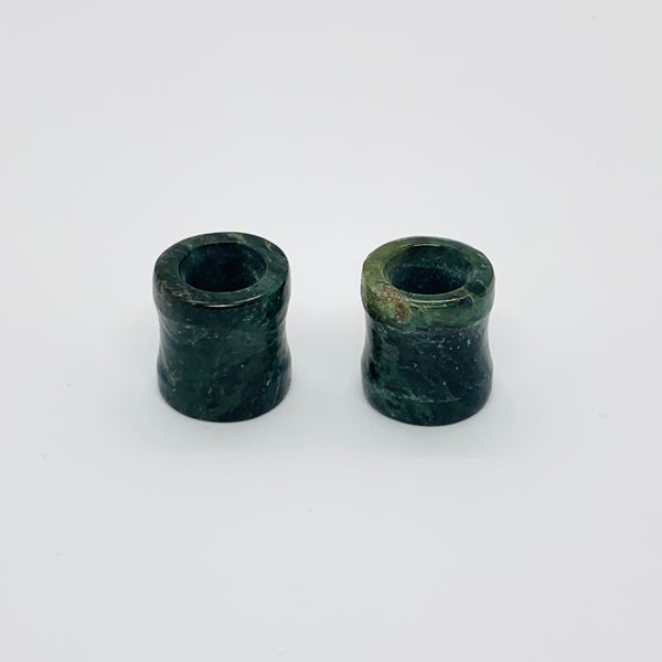 Earrings Jade plugs 1/2”