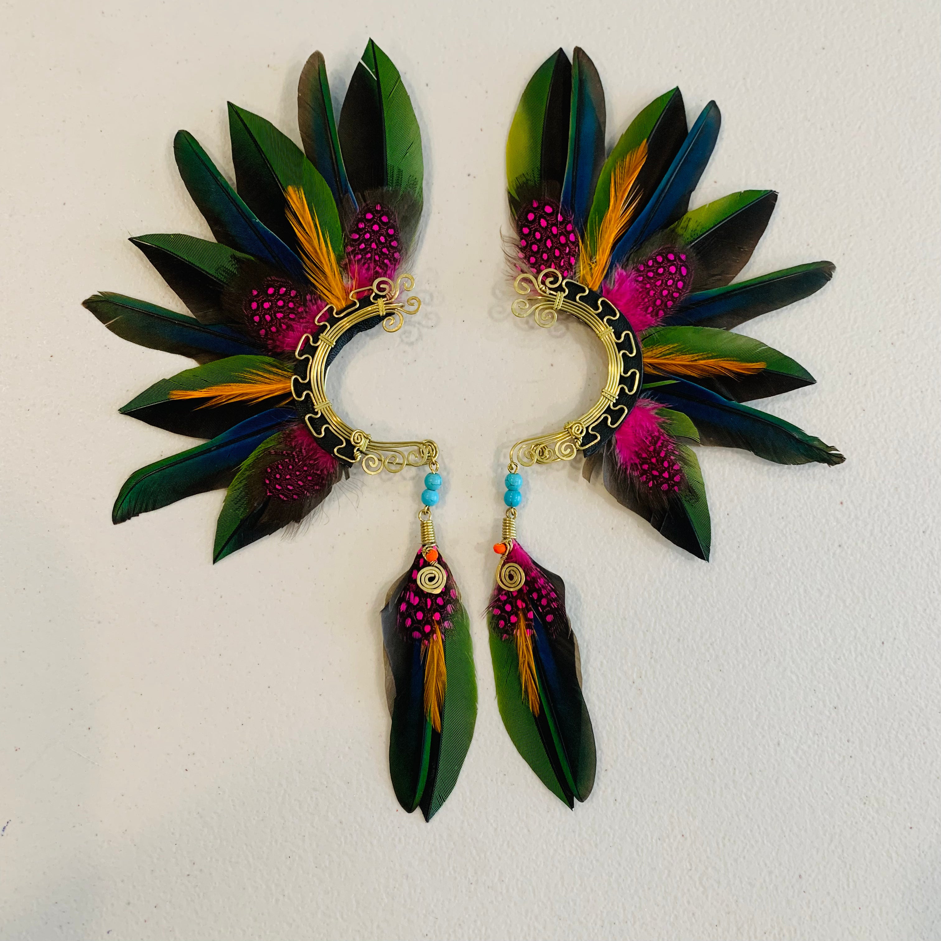 Feather wing cuff Earrings 888