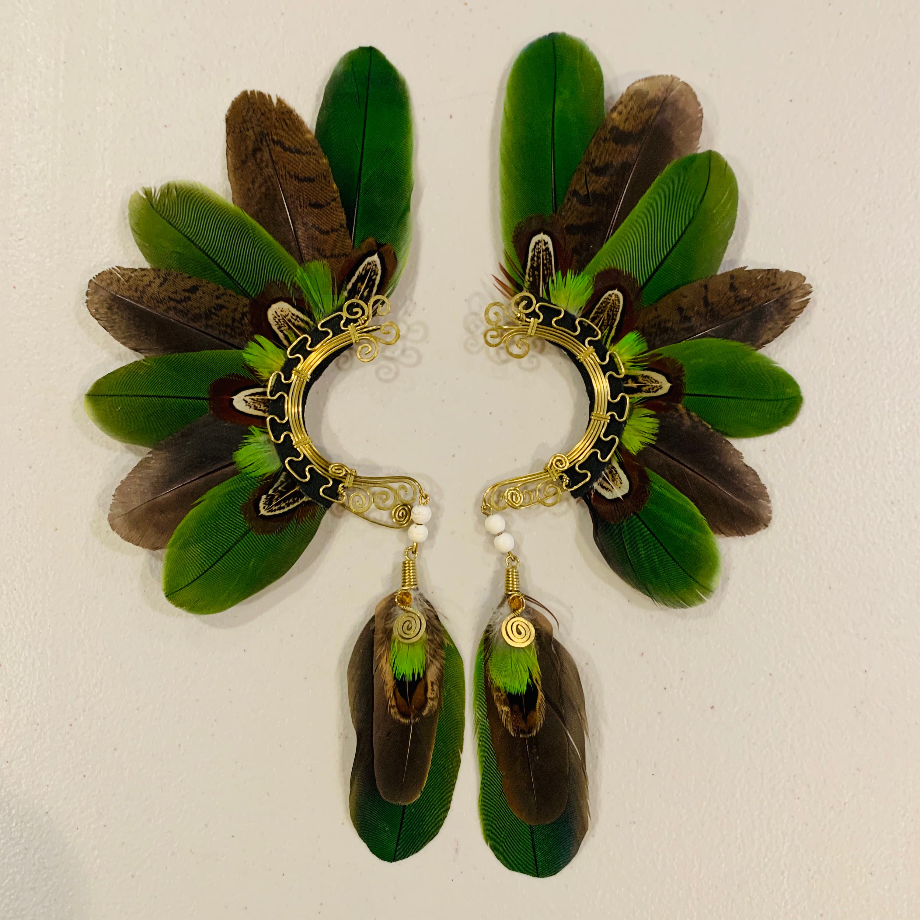 Feather wing cuff Earrings 871