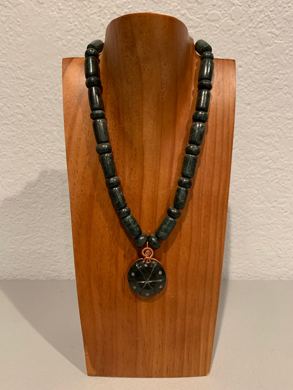 Necklace - Guatamala Jade Peyote 17