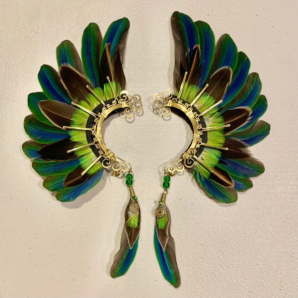 Feather wing cuff Earrings 738