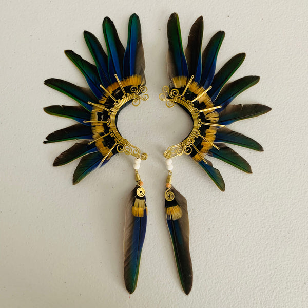 Feather wing cuff Earrings 789