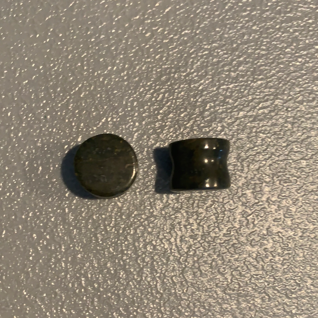 Earrings Jade plugs 5/8”