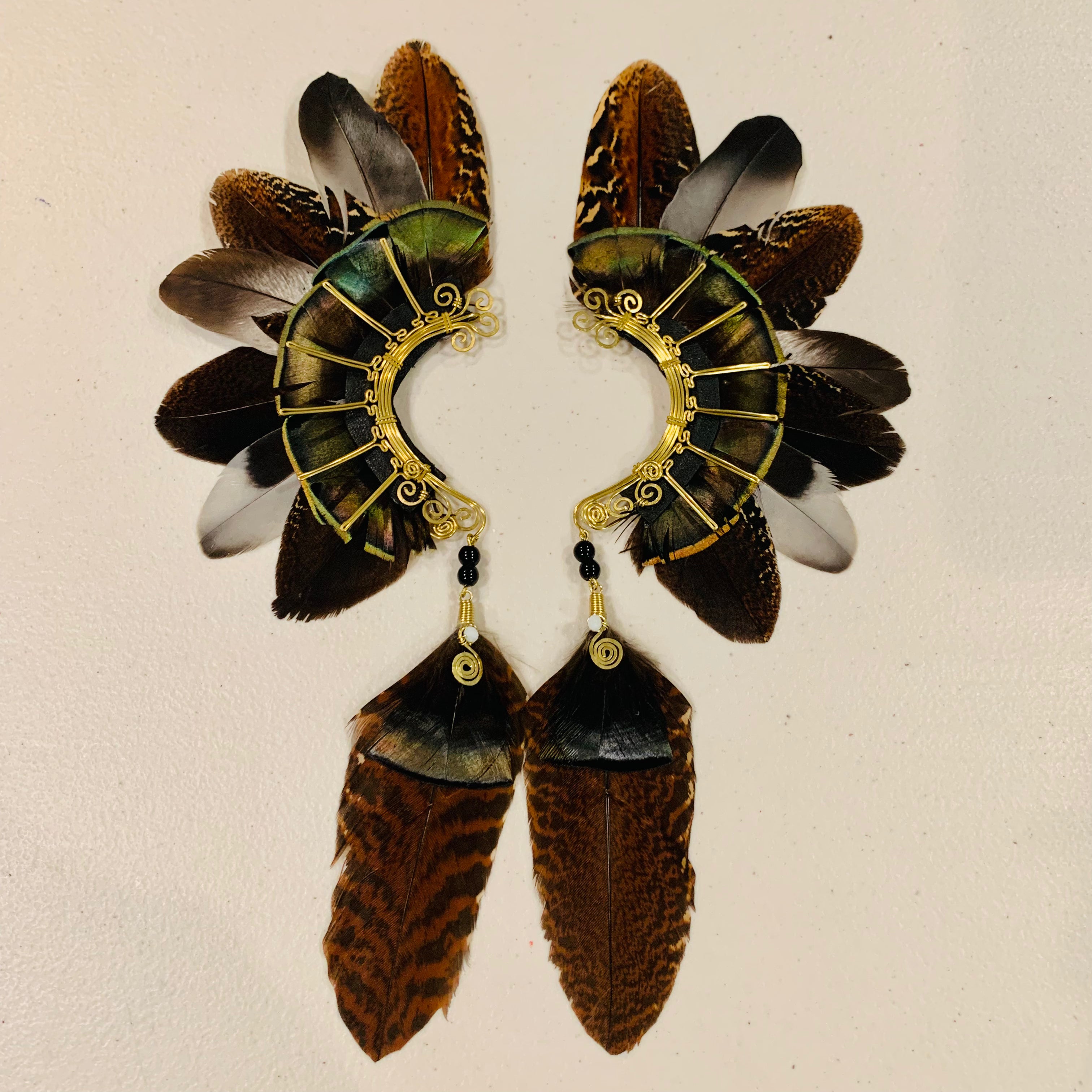 Feather wing cuff Earrings 817