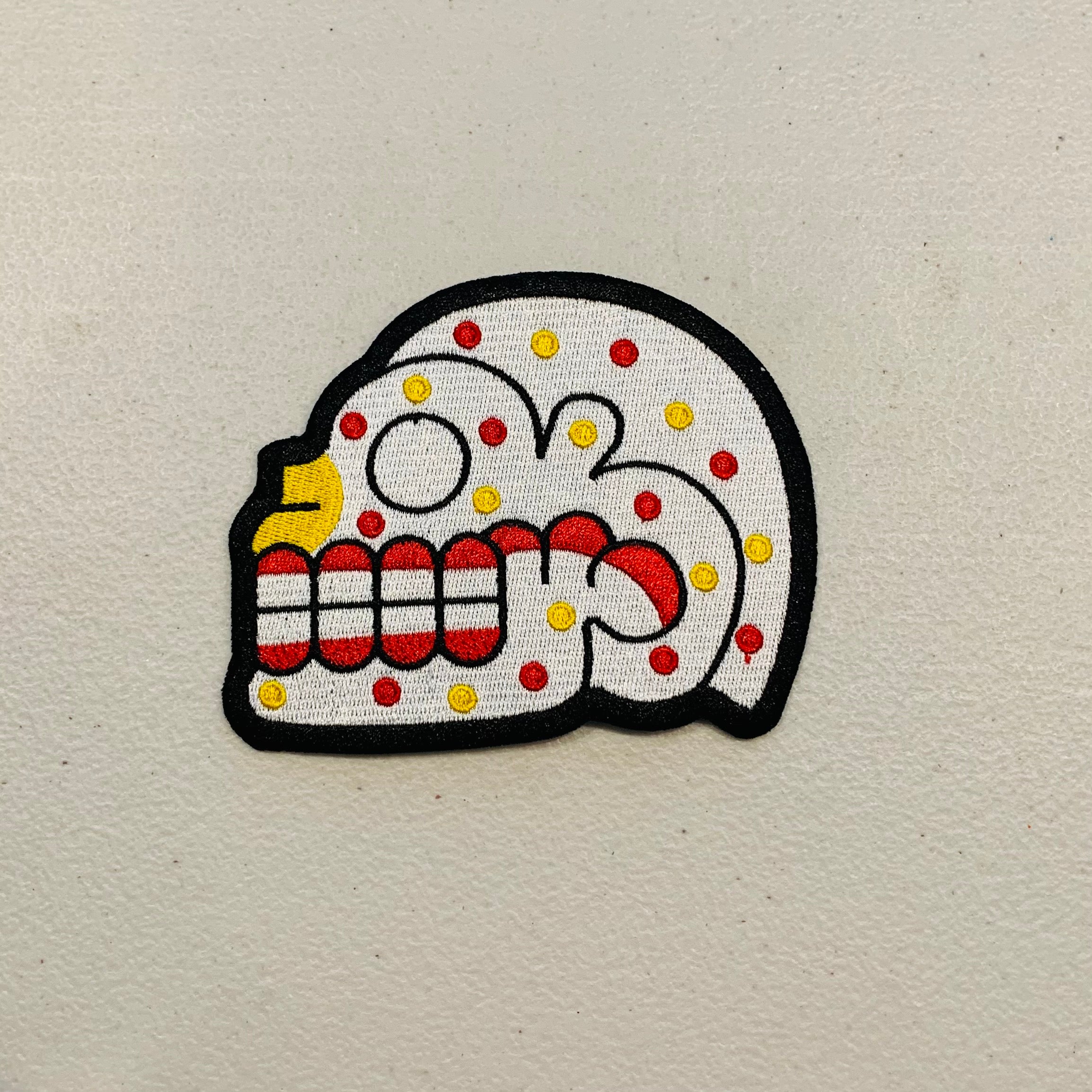 Patch- Skull 3” tall