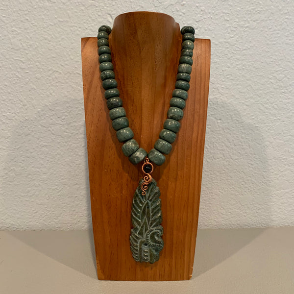 Necklace - Guatamala Jade Quetzalcoatl 3