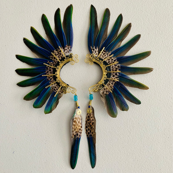 Feather wing cuff Earrings 842