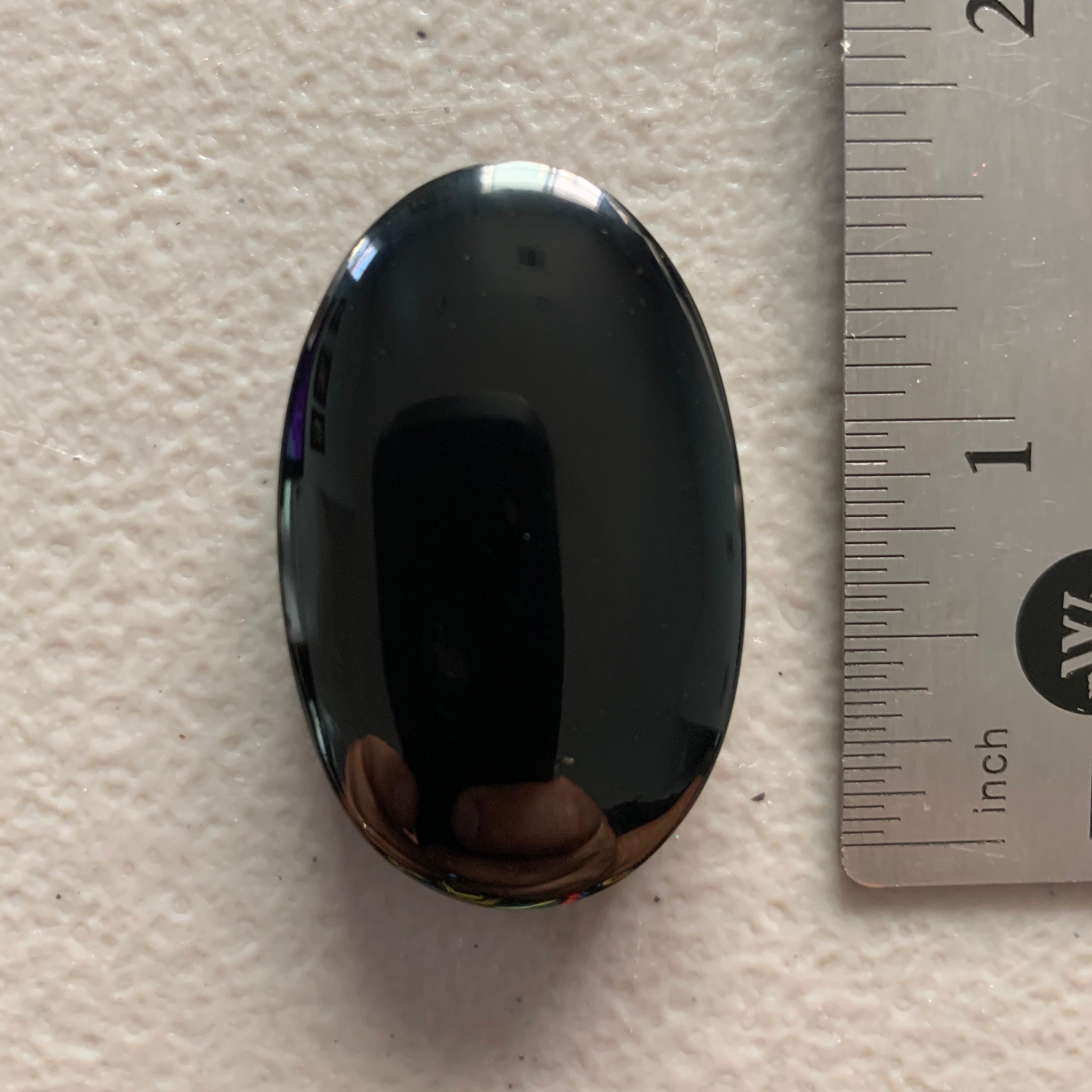 Obsidian - 1.5” circle oval