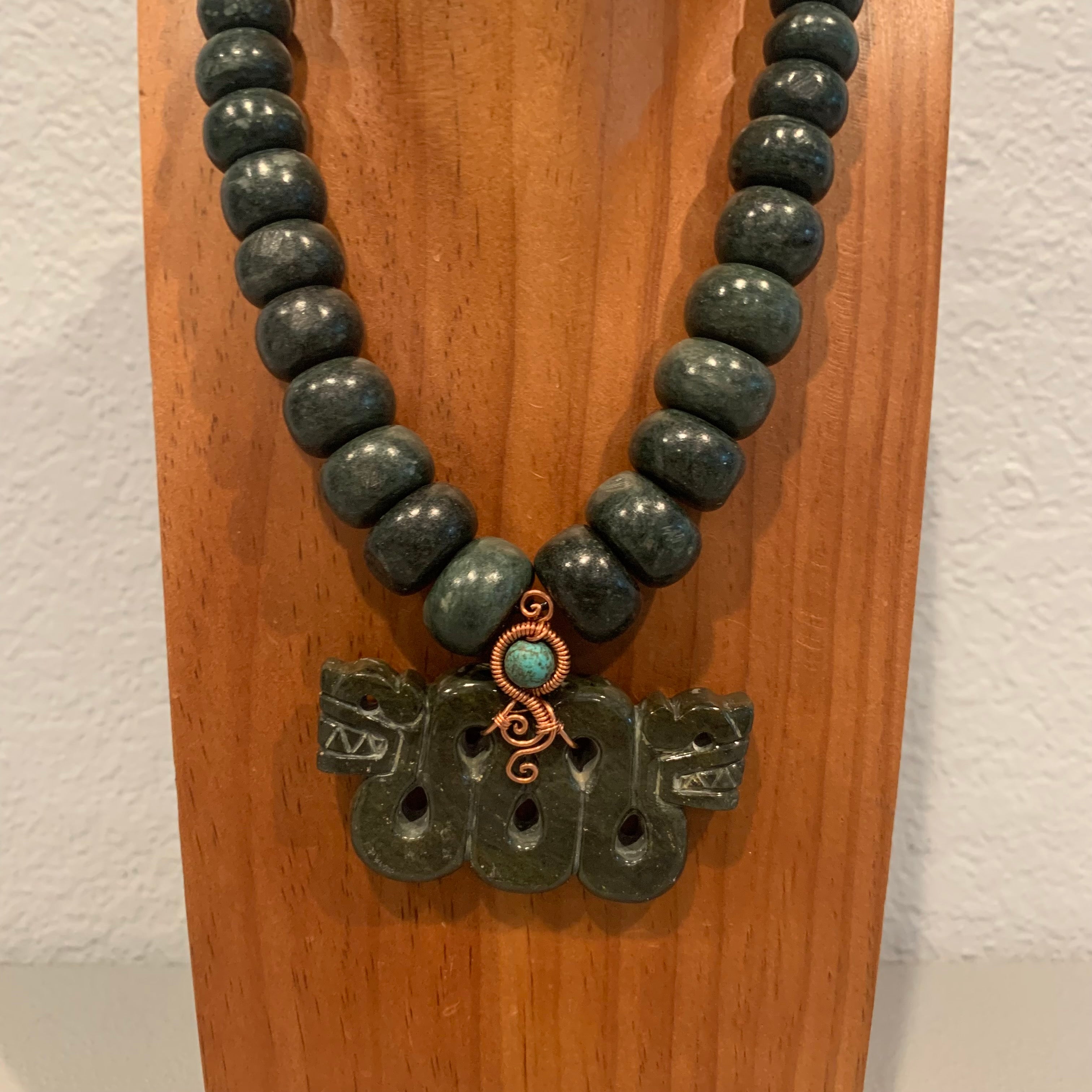 Necklace - Guatamala Jade Quetzalcoatl 33