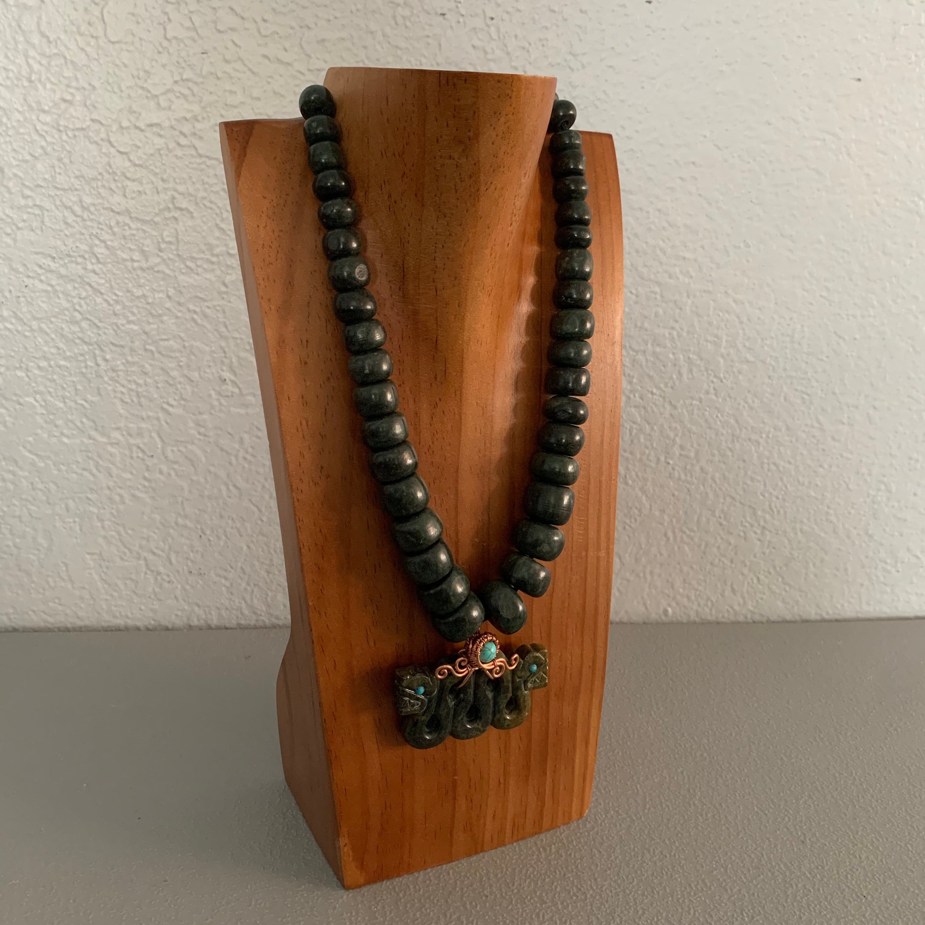 Necklace - Guatamala Jade Quetzalcoatl 9