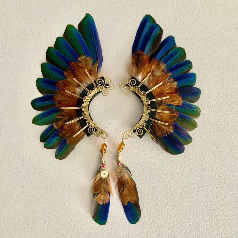 Feather wing cuff Earrings 769