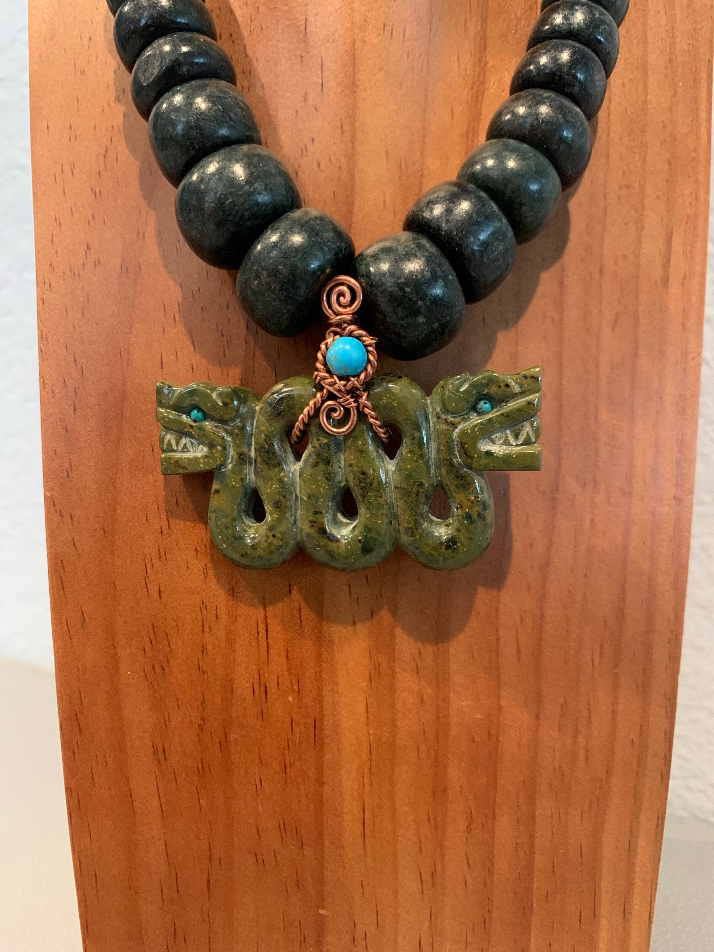 Necklace - Guatamala Jade Quetzalcoatl 2