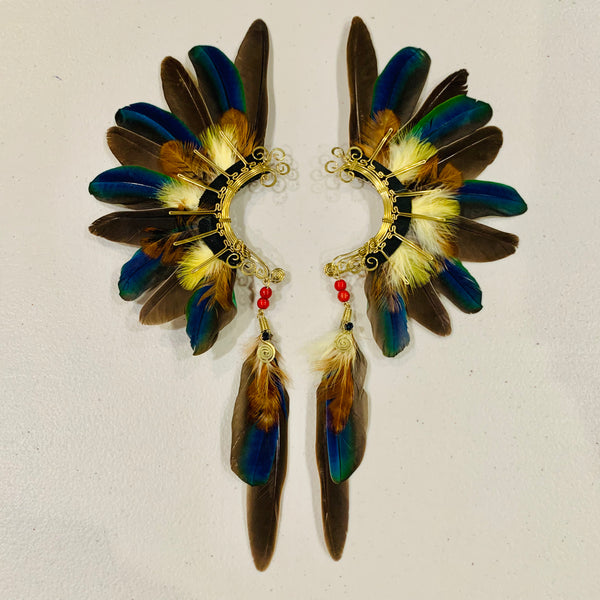 Feather wing cuff Earrings 793