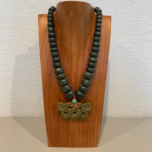 Necklace - Guatamala Jade Quetzalcoatl 27