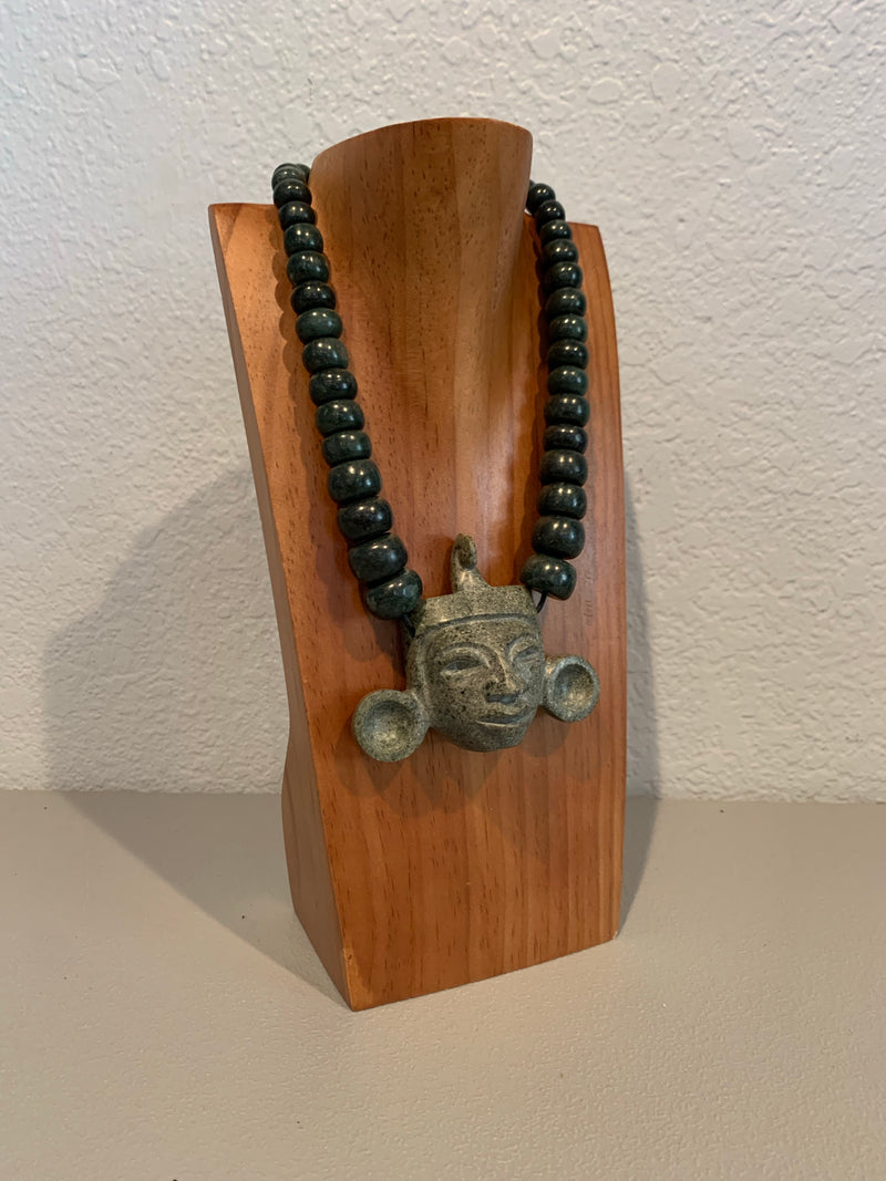 Necklace - Guatamala Jade w jade mask