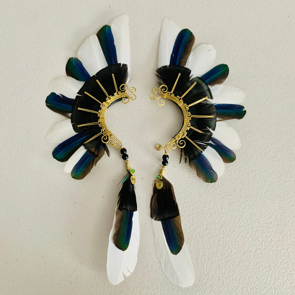 Feather wing cuff Earrings 771