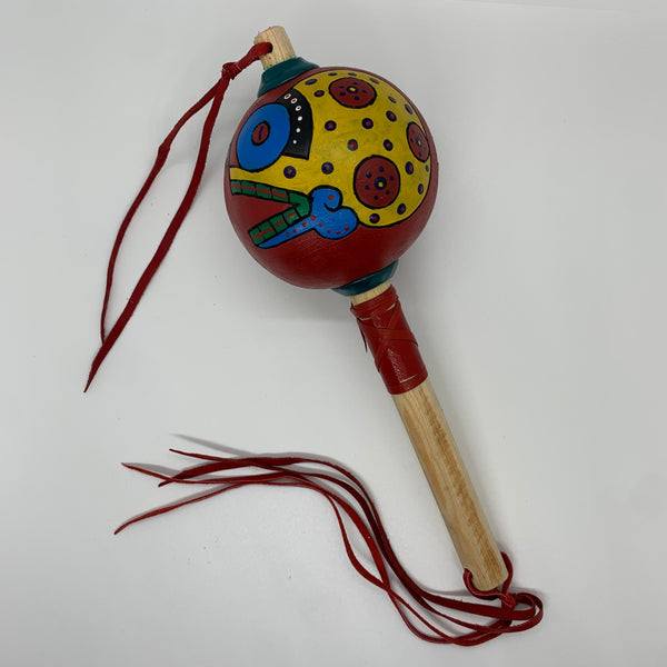 Aztec Dance Rattle painted 30