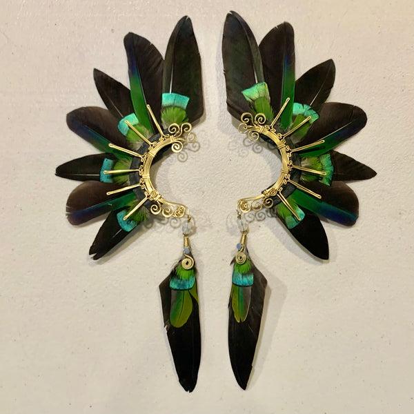 Feather wing cuff Earrings 711