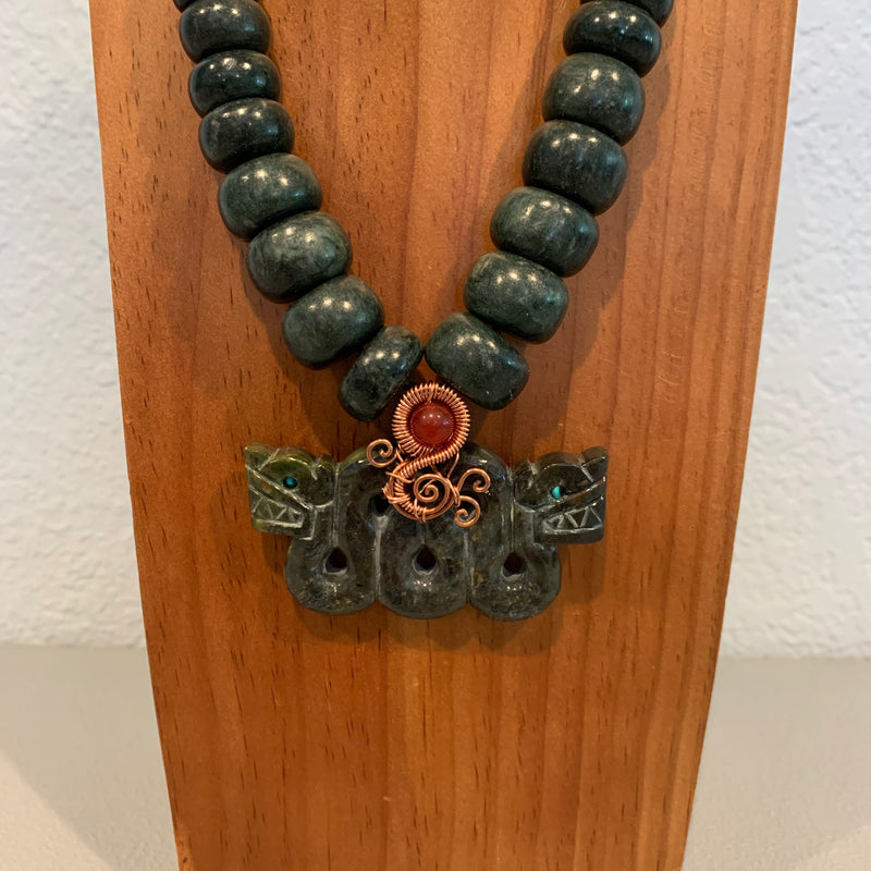 Necklace - Guatamala Jade Quetzalcoatl 30