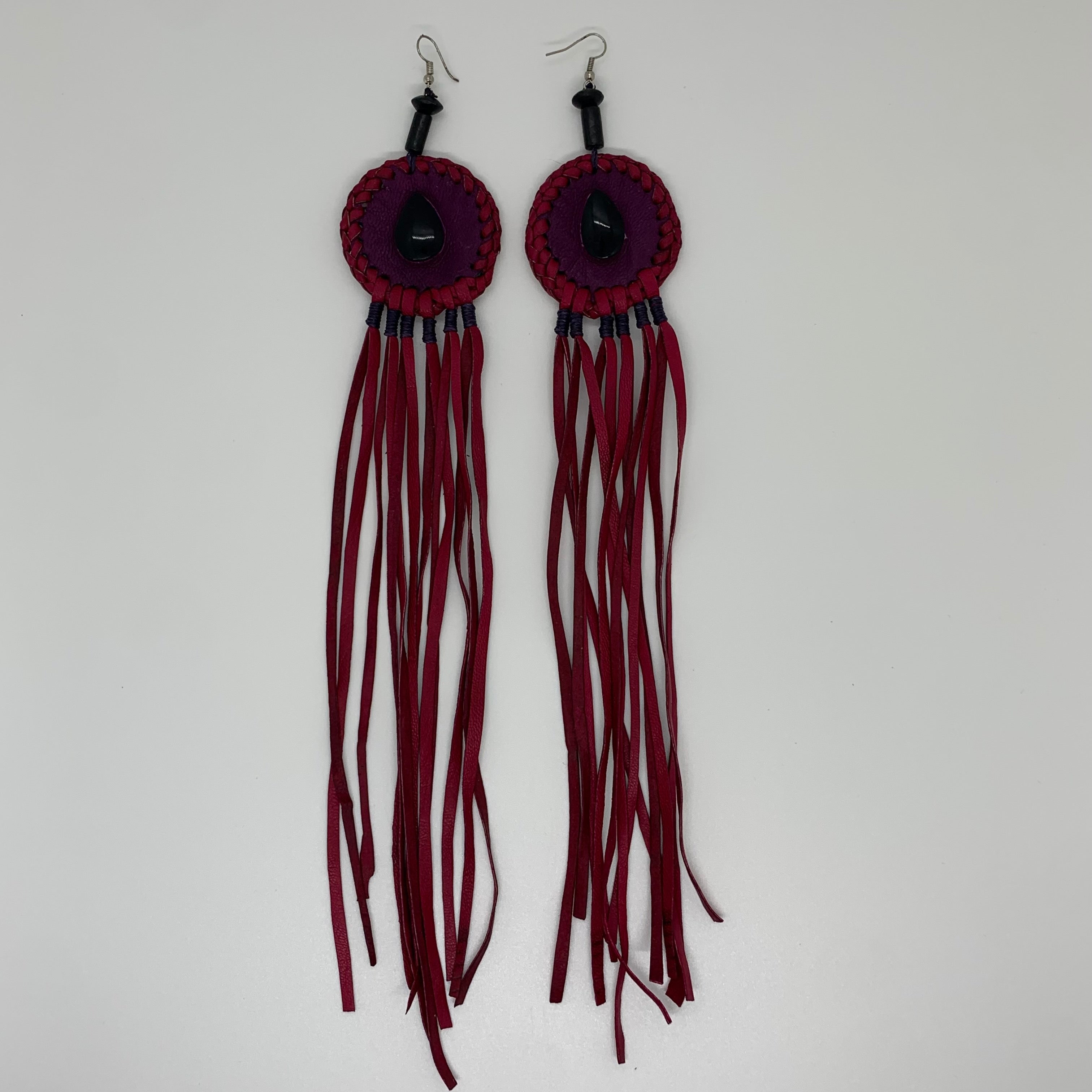 Leather Earrings 35