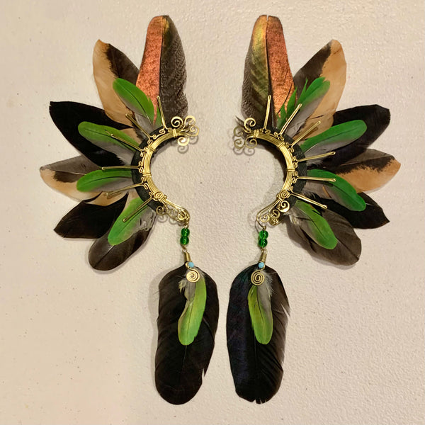 Feather wing cuff Earrings 751