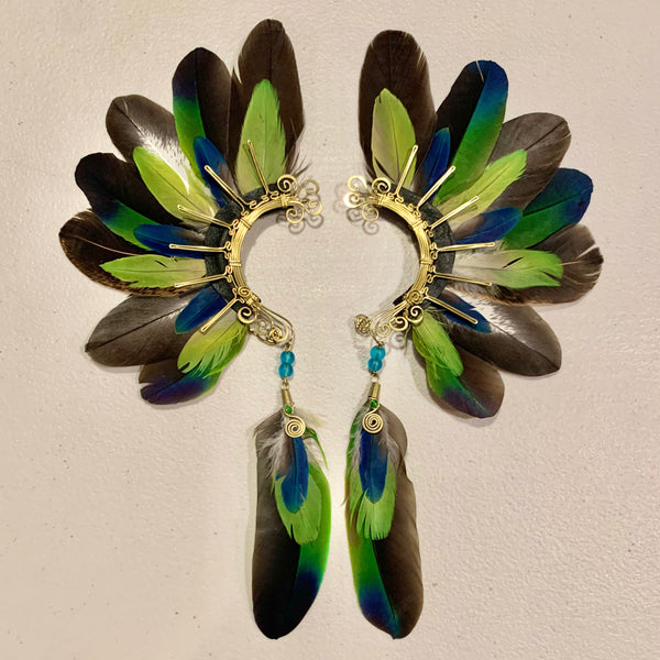 Feather wing cuff Earrings 739