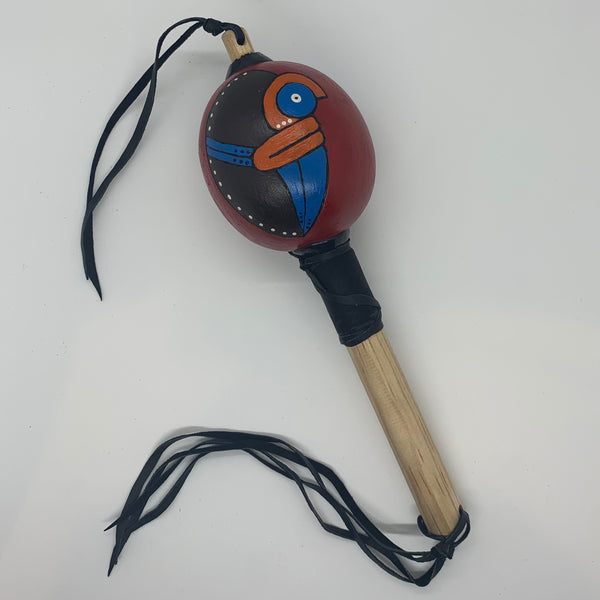 Aztec Dance Rattle painted 13