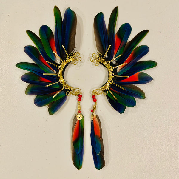 Feather wing cuff Earrings 839